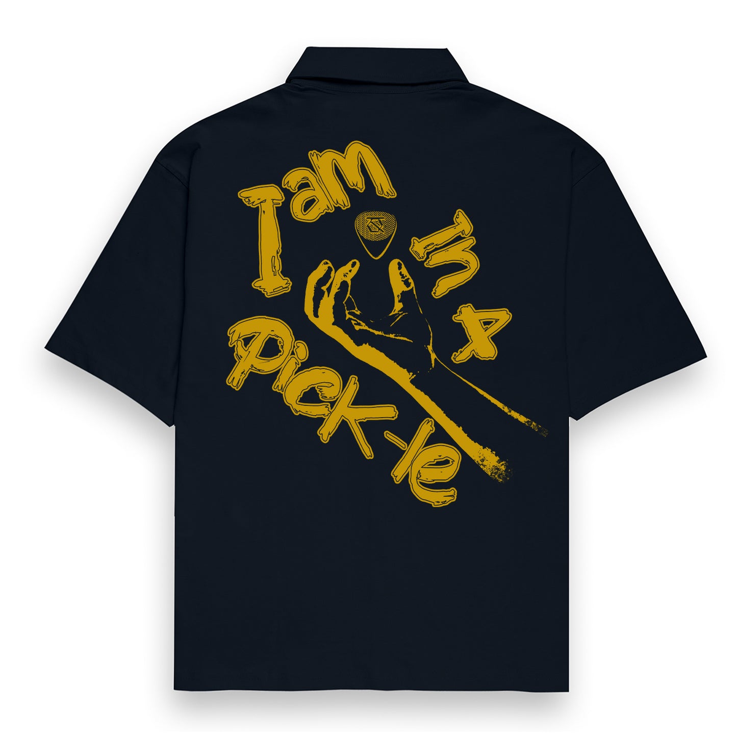 Qalakaar-Unisex-Printed-I_Am_in_a_Picke-Navy_Blue-Oversized-Shirt