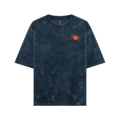 Qalakaar-Unisex-Printed-When_in_Doubt_Start_From_Scratch-NavyBlue-Oversized-Acidwash-Tshirt-2