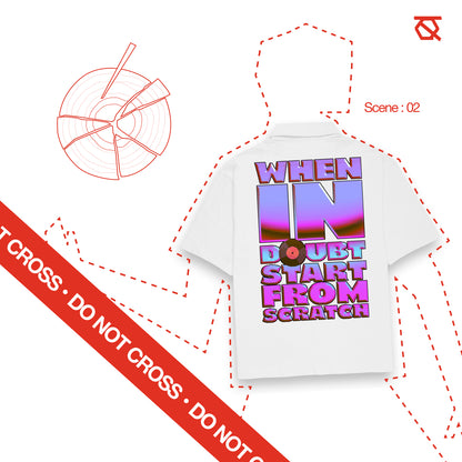 Qalakaar-Unisex-Printed-When_in_Doubt_Start_From_Scratch-White-C-Oversized-Shirt-3